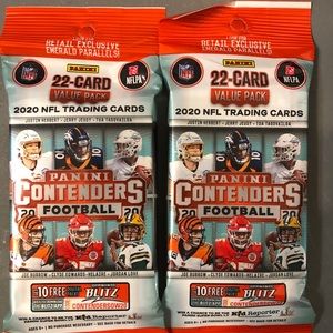 2 Cello Packs 2020 NFL Panini Football Con…